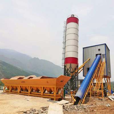 Construction Machinery HZS120 Wet Mix Concrete Batching Plant