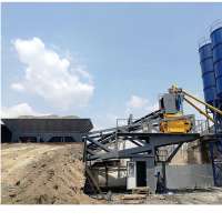 60m3/h New designed Wet Mix Mobile Concrete Batching Plant (3.8m discharging height)