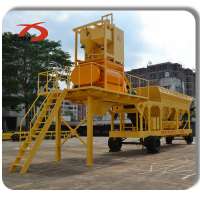 50m3/h mobile concrete mixer plant for sale