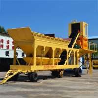 Portable Ready mix batching plant 75m3/h Mobile Concrete Mixing Plant price