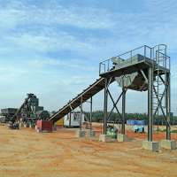 300t/h continuous subbase soil concrete mixing plant